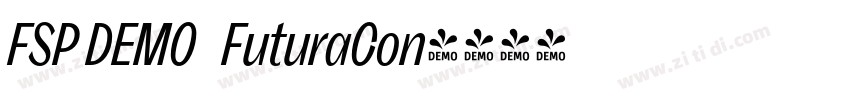 FSP DEMO   FuturaCon字体转换
